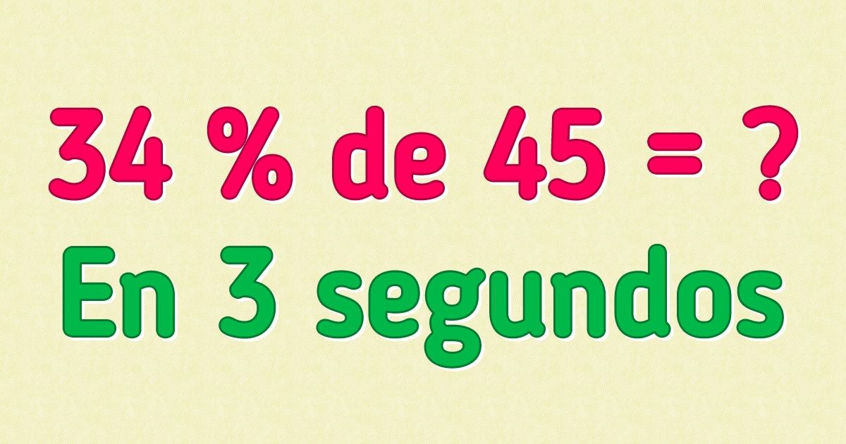 Cómo calcular porcentajes