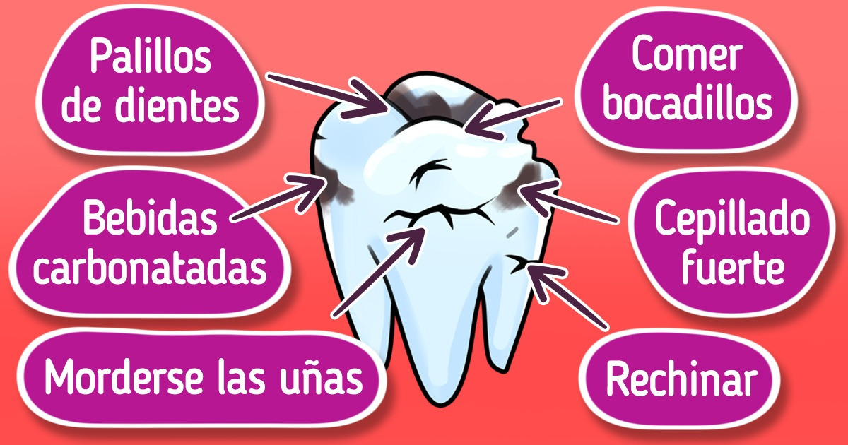 Hábitos que arruinan los dientes
