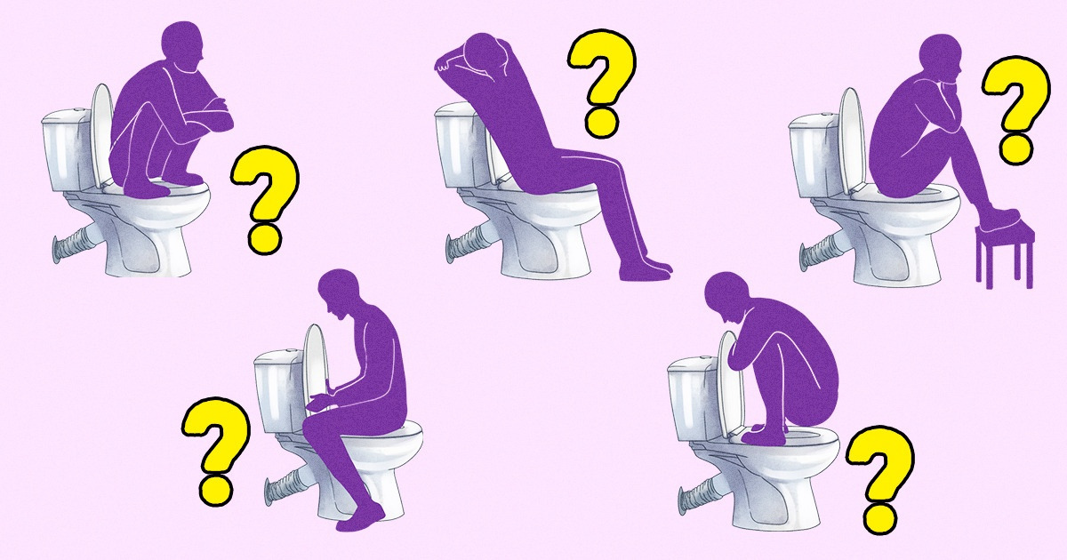 Cómo sentarse correctamente en el inodoro