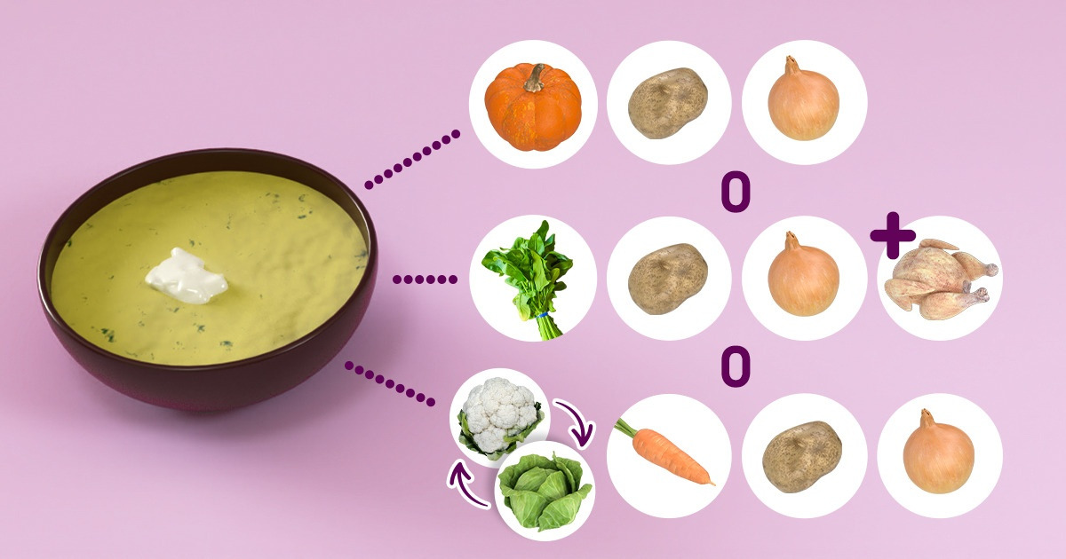 Cómo hacer sopa crema con 10 ingredientes diferentes