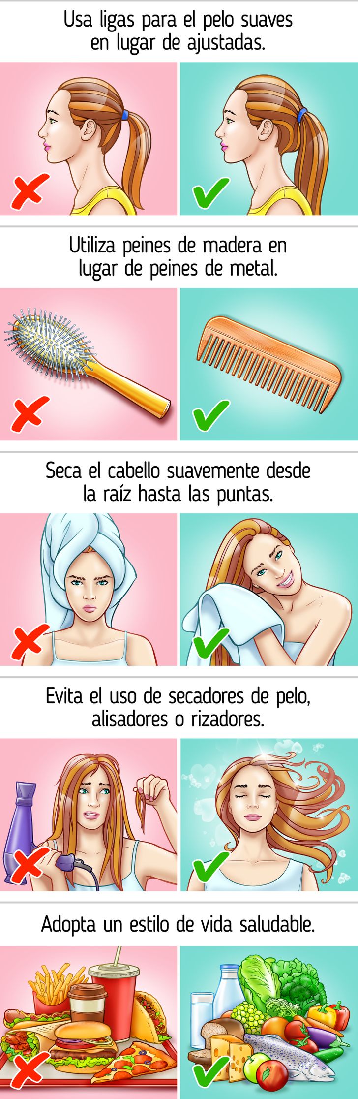 Cómo hacer crecer el cabello largo y saludable / Ideas En 5 Minutos