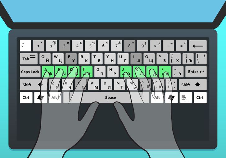 aprender escribir en el teclado sin ver